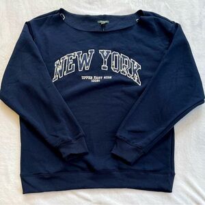 Navy Blue 'New York' Women's Sweater